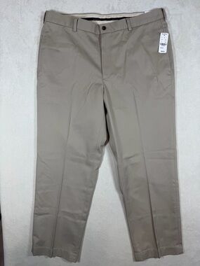 NWT Brooks Brothers 38W 29L Advantage Chino Clark Non-Wrinkle Khaki Chinos Taupe